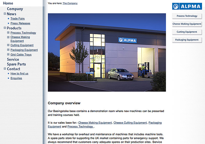 ALPMA GB Ltd website